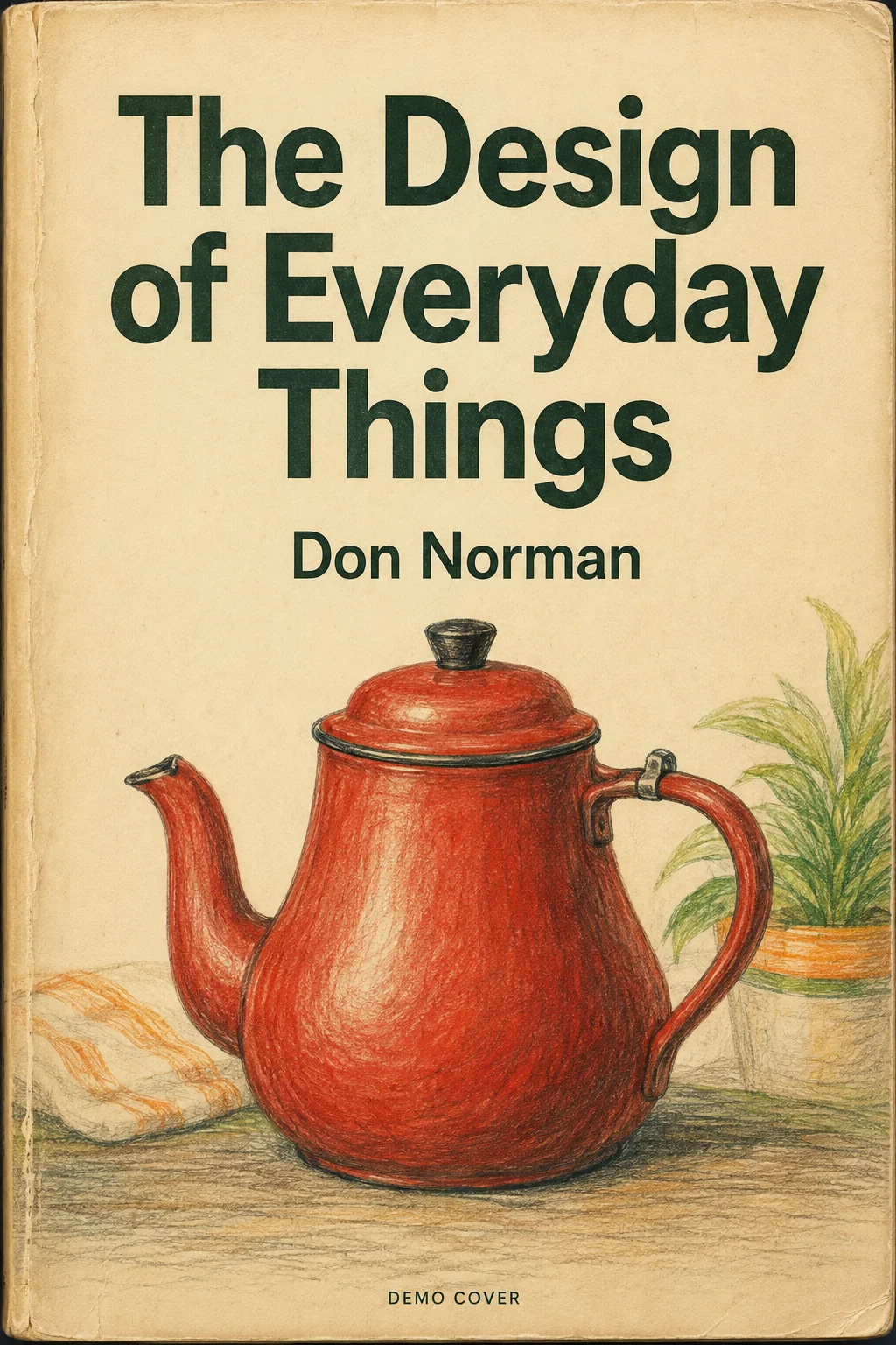 Eget demoomslag til The Design of Everyday Things. Ikke forlagets omslag.