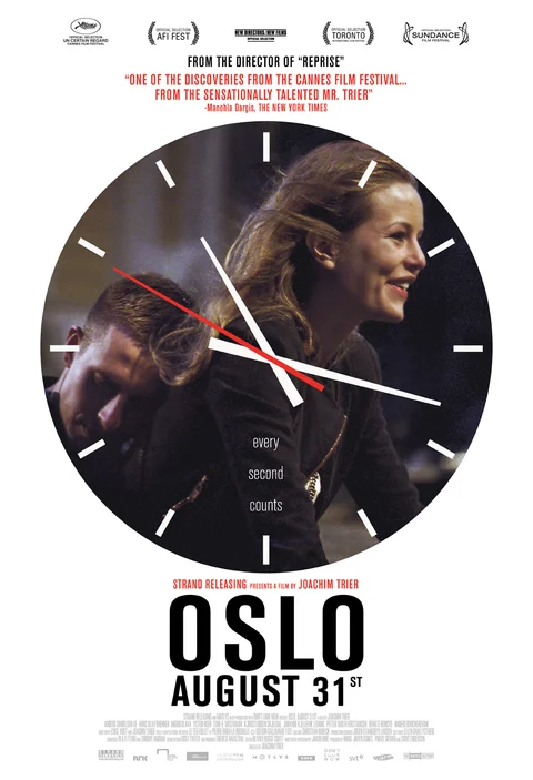 Original filmplakat for Oslo, 31. august (2011). Kilde: IMDb.