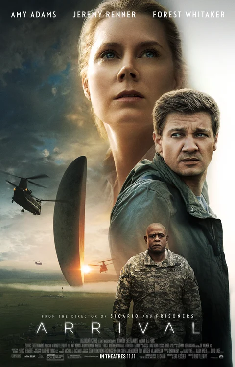 Original filmplakat for Arrival (2016). Kilde: IMDb.